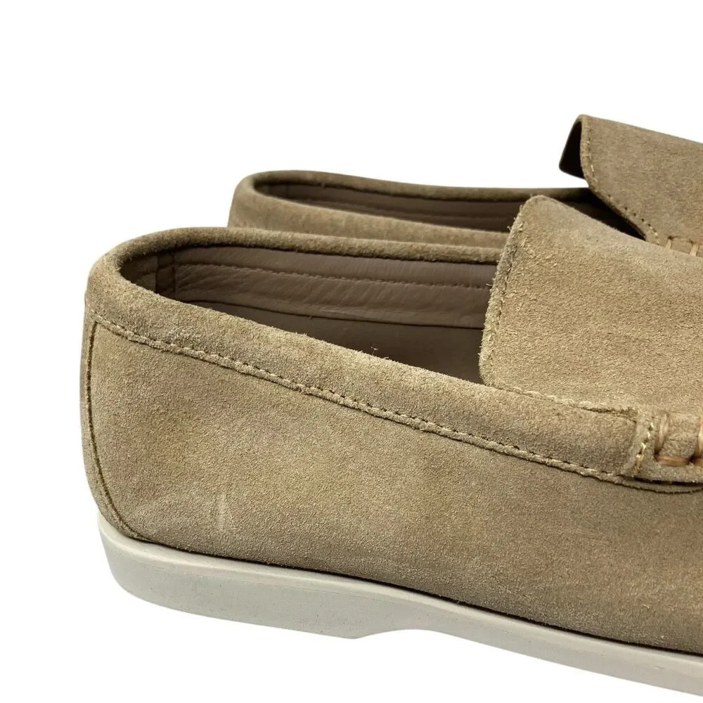 J Crew Venetian Loafers Mens Tan Suede Slip On Driving Casual Shoes Resort